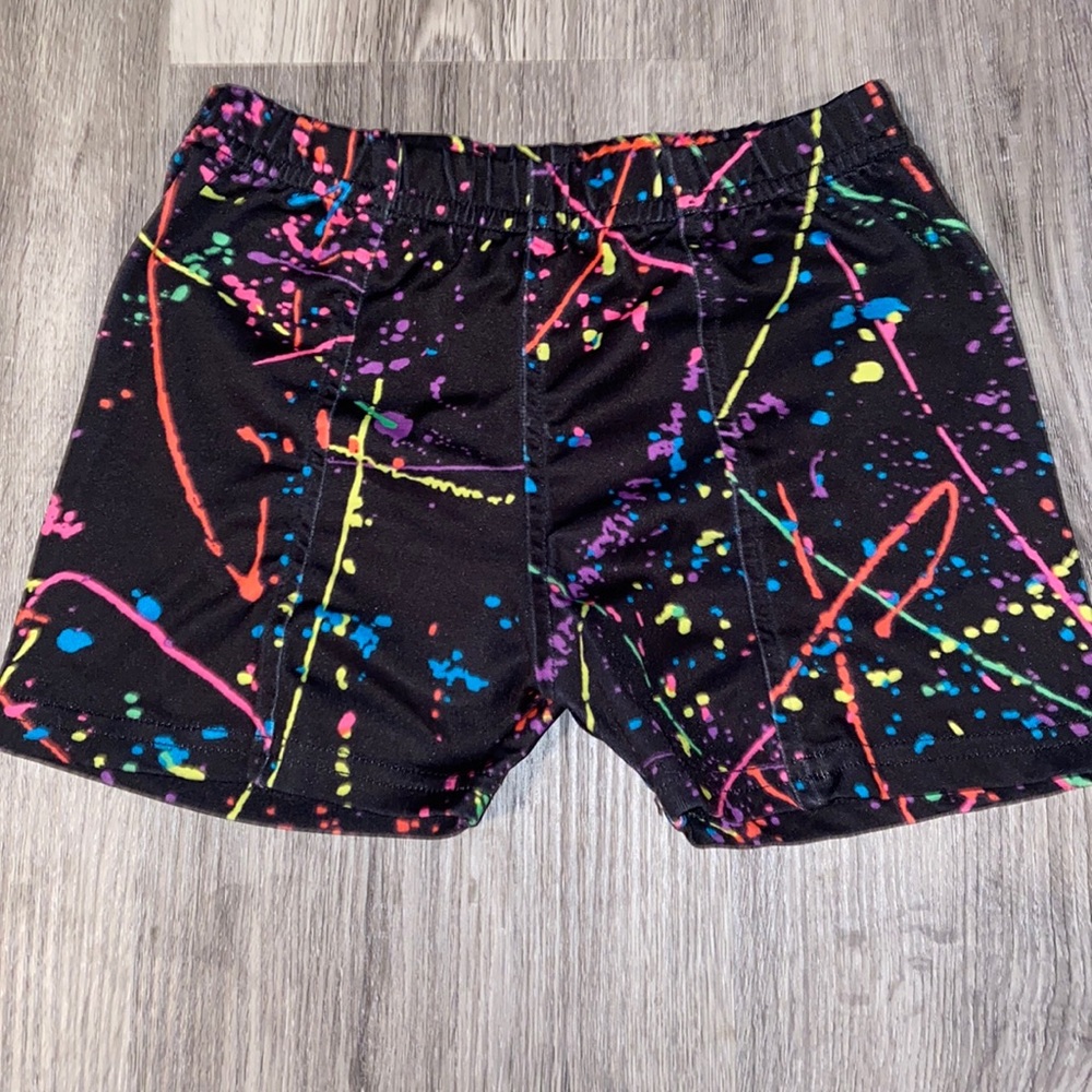 Splattered paint shorts